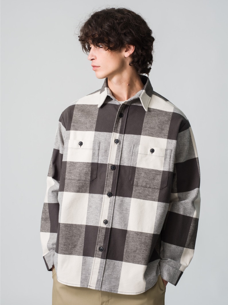 Ron Herman/ヘビーフランネルシャツジャケット/カバーオール Ron Herman/ヘビーフランネルシャツジャケット/カバーオール Ron