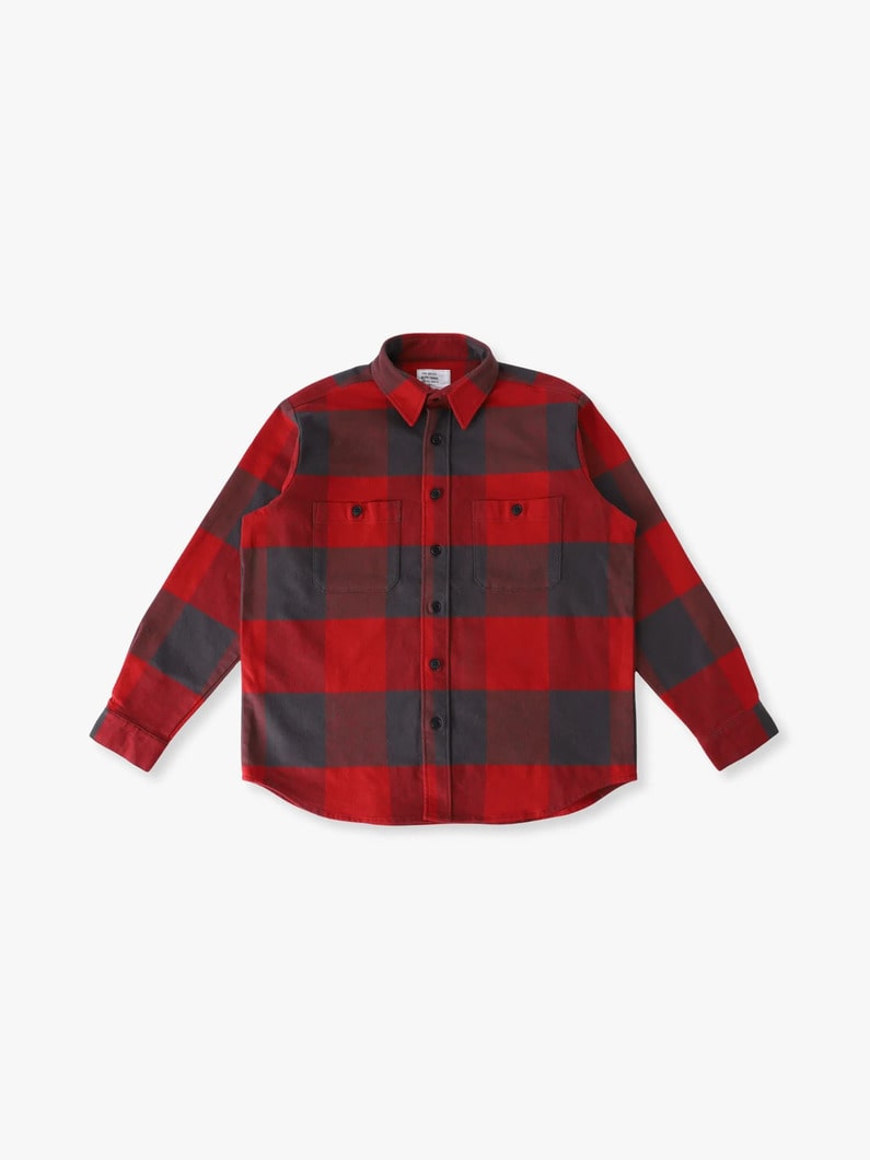 フランネル チェックシャツ 詳細画像 red 3