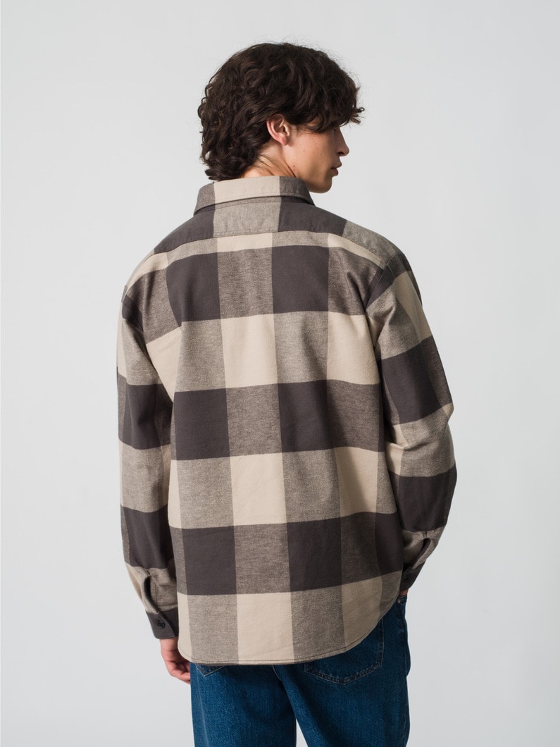 フランネル チェックシャツ 詳細画像 beige 2