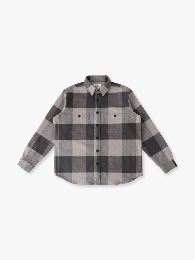 フランネル チェックシャツ 詳細画像 beige 3