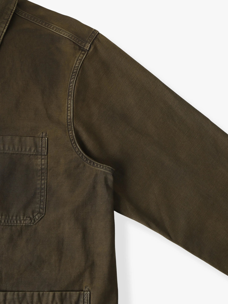 リバースサテンコットン シャツジャケット｜Double RL(ダブル アール