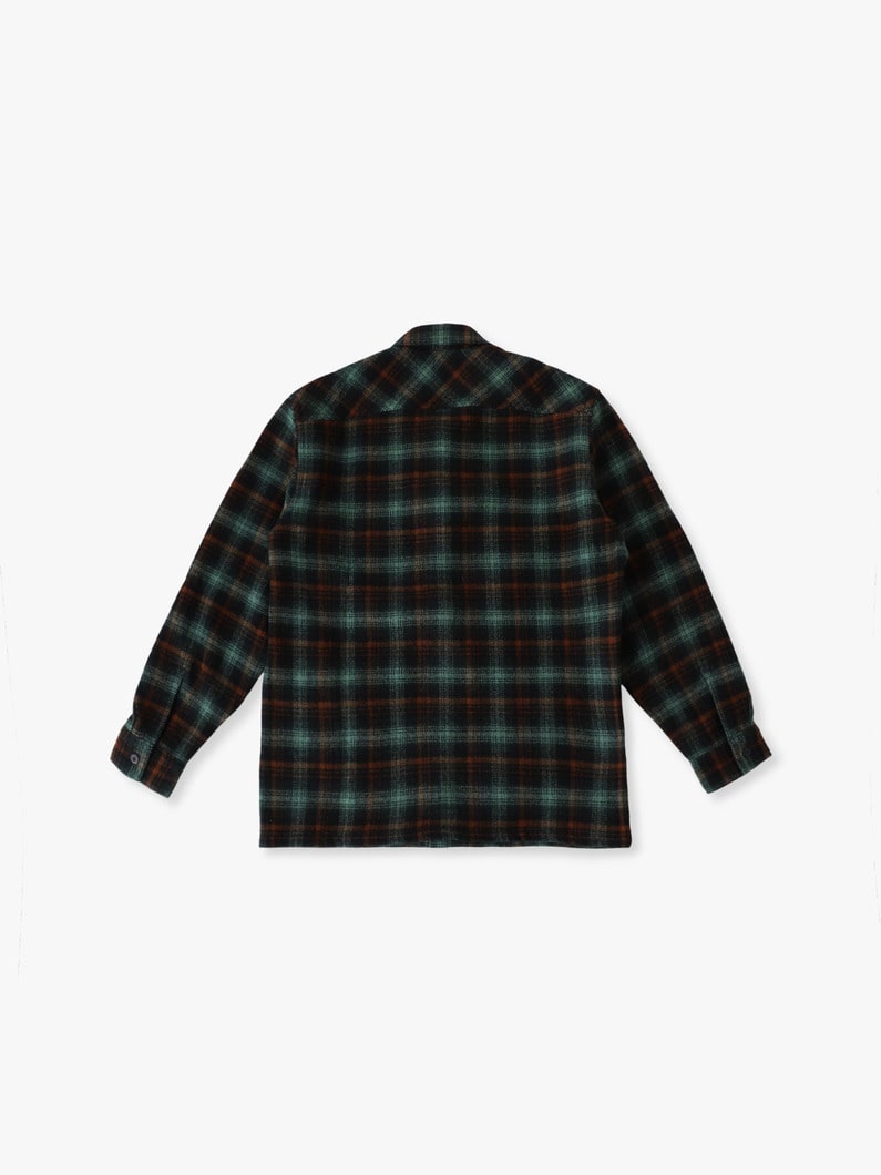 メイソンウール シャツジャケット 詳細画像 green 1