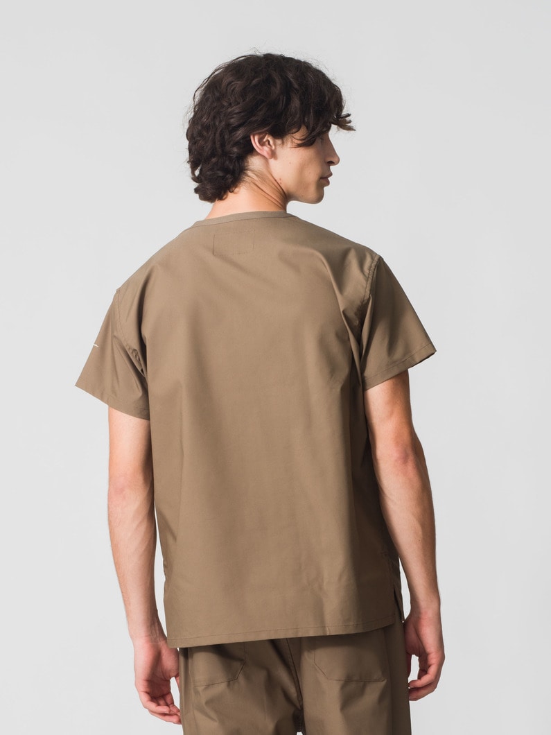 スクラブ トップス（メン） 詳細画像 brown 2