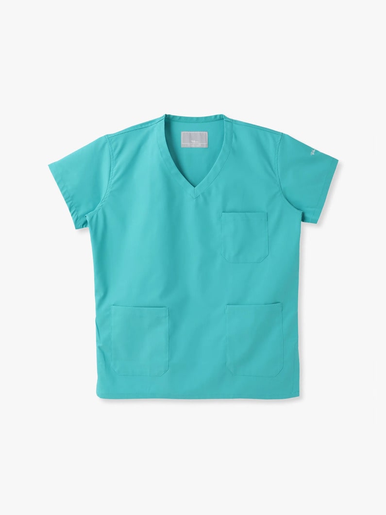 スクラブ トップス（メン） 詳細画像 aqua 3