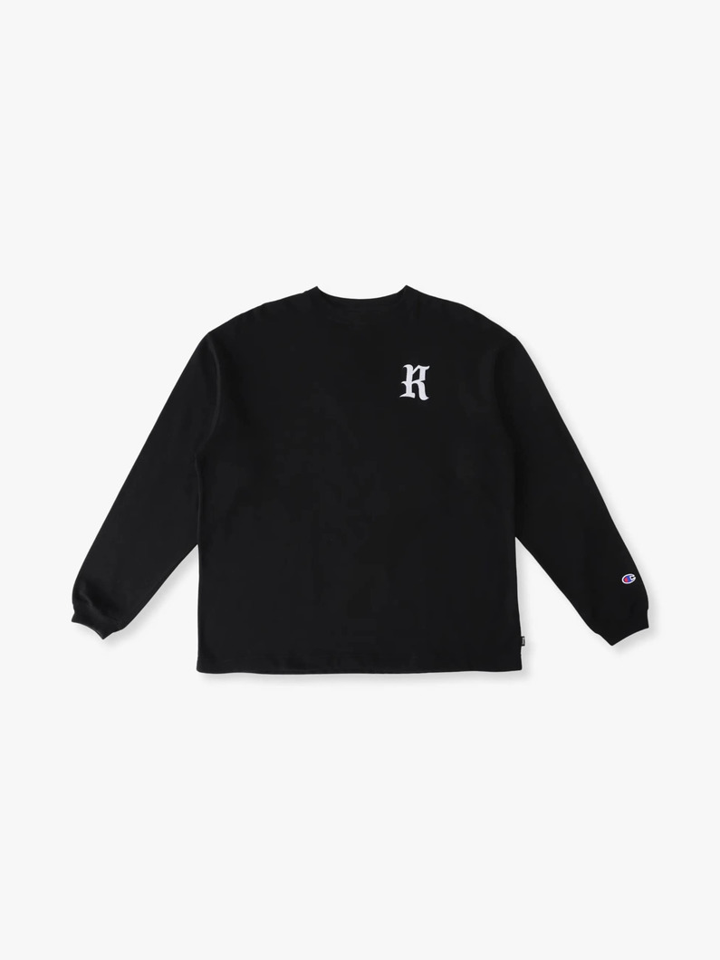 Rロゴ スウェットプルオーバー 詳細画像 black 4