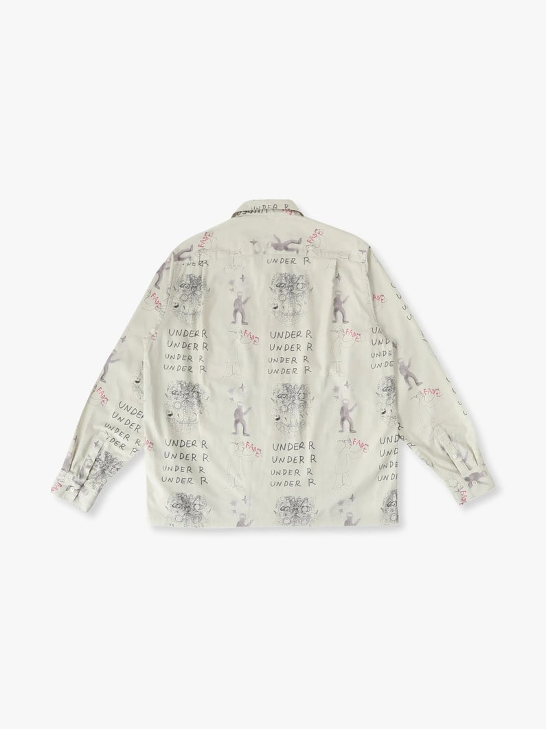 オールオーバーパターン シャツ 詳細画像 ivory 1