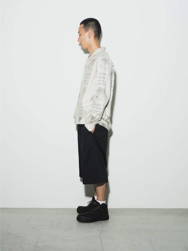 オールオーバーパターン シャツ 詳細画像 ivory 2