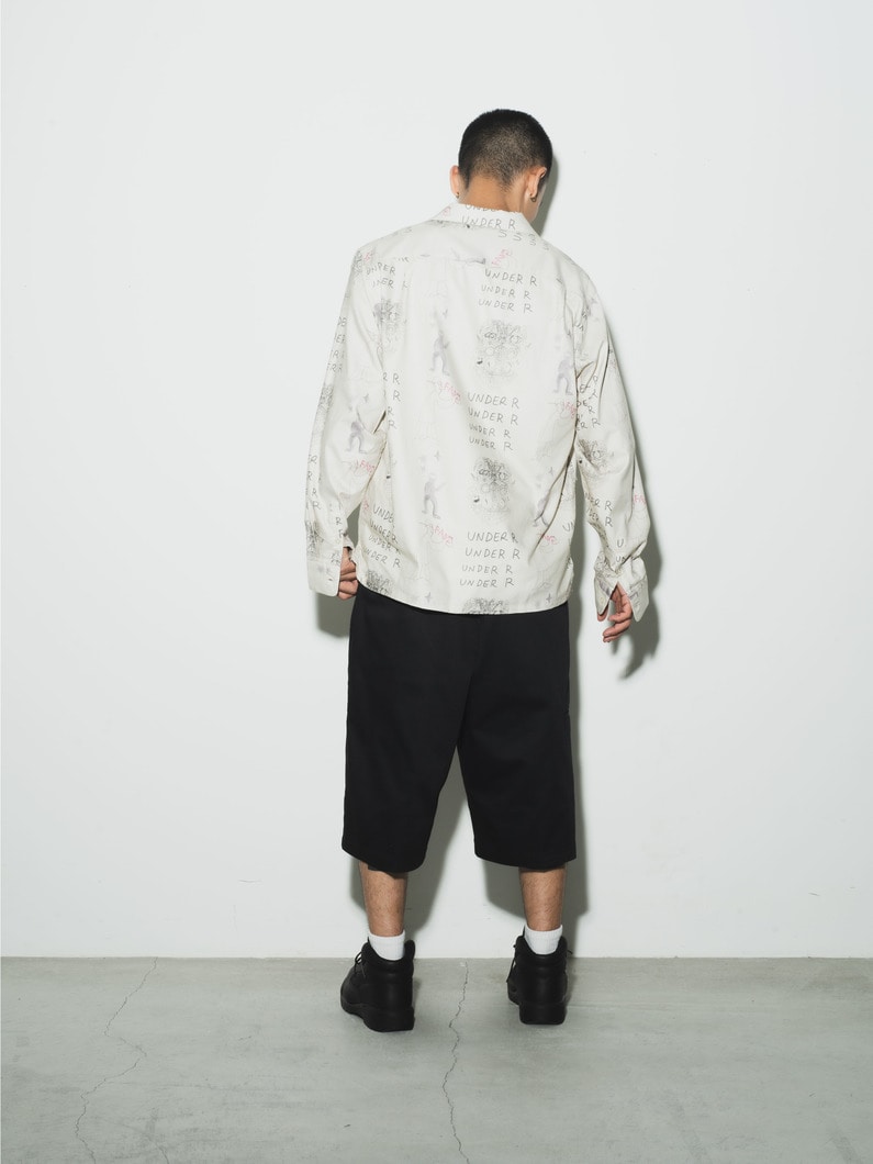 オールオーバーパターン シャツ 詳細画像 ivory 3