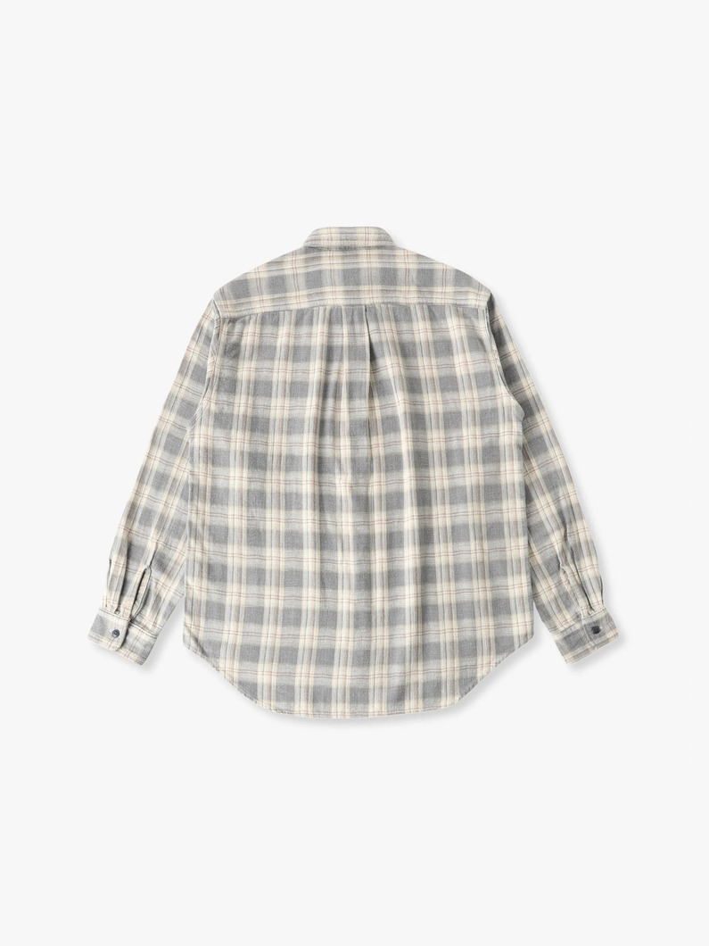 フェード タータンチェック シャツ 詳細画像 brown 1