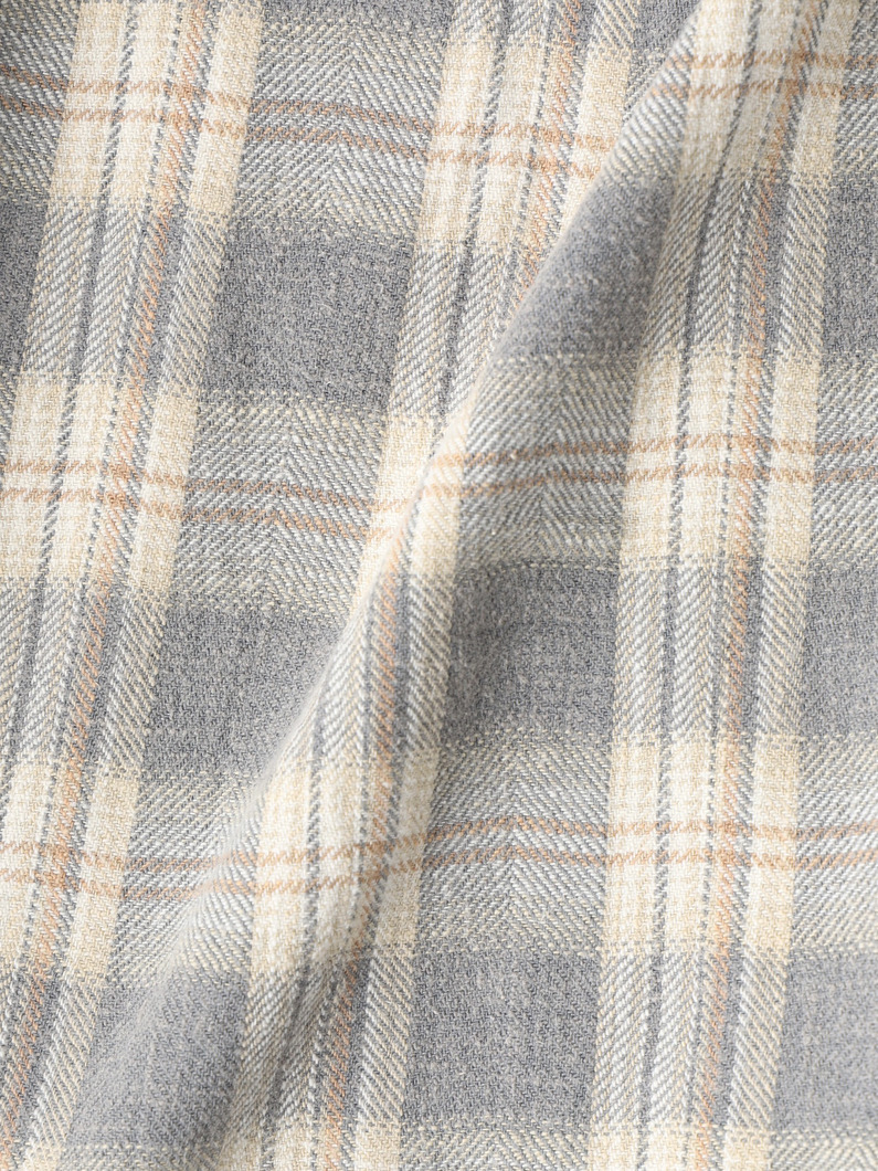 フェード タータンチェック シャツ 詳細画像 brown 3