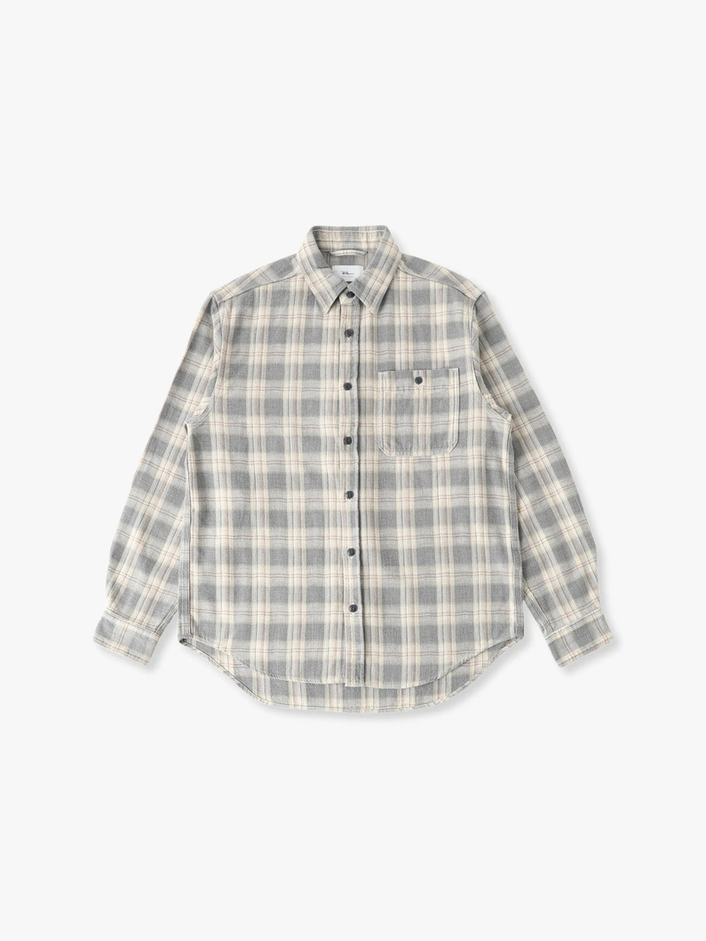 フェード タータンチェック シャツ 詳細画像 blue 3