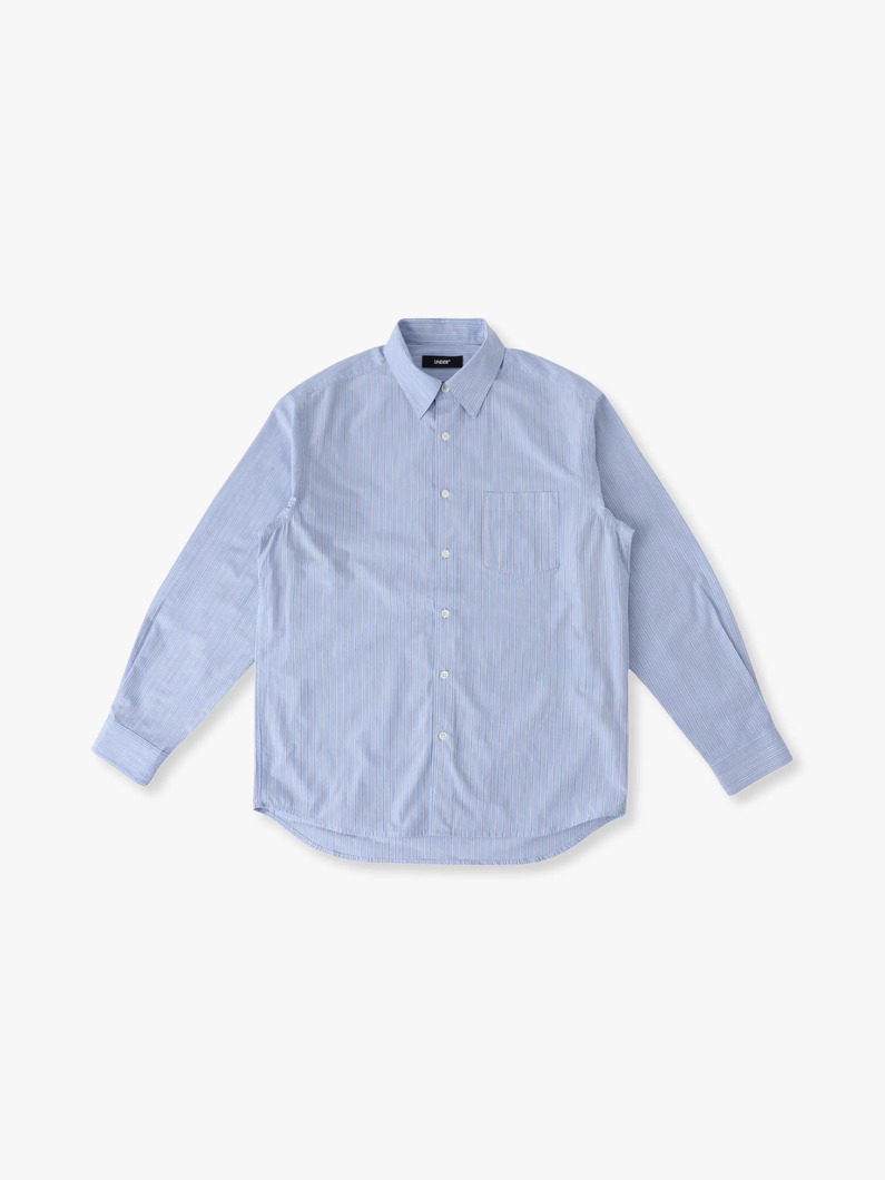 ランダムストライプ シャツ 詳細画像 blue 4