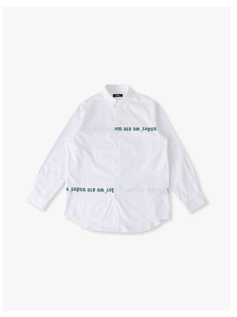 スプリットロゴ ブロードシャツ 詳細画像 white 1
