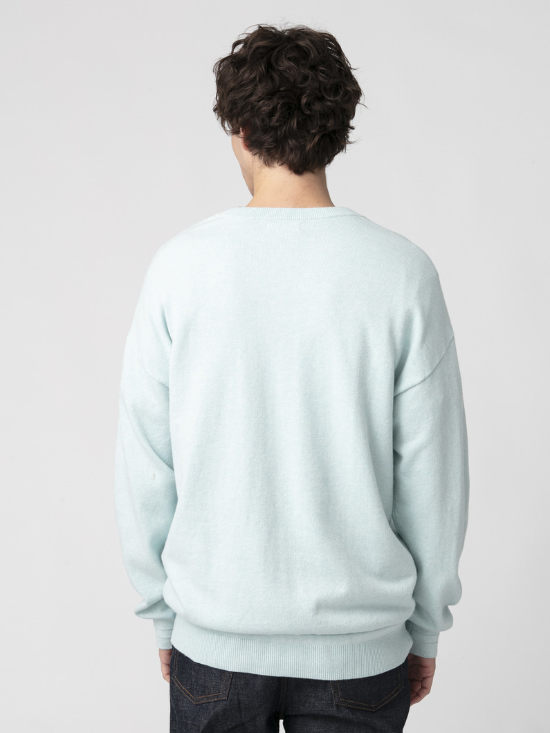 パイルライニング ニットプルオーバー 詳細画像 light blue 2