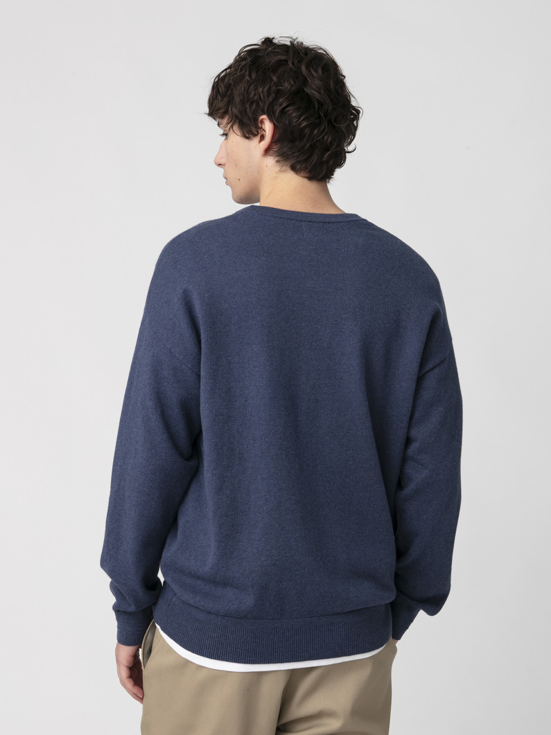 パイルライニング ニットプルオーバー 詳細画像 indigo 2