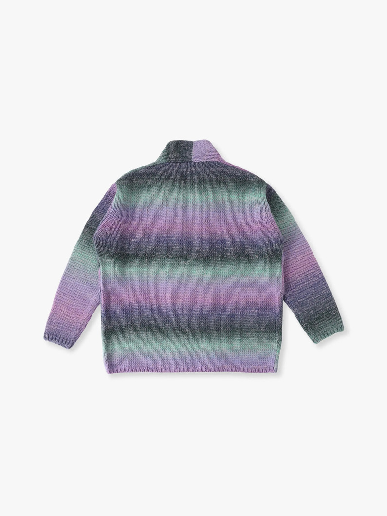 グラデーション ニットカーディガン 詳細画像 purple 1