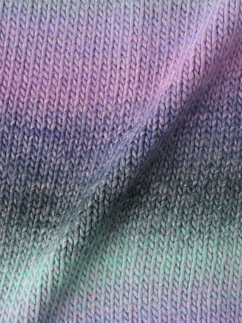 グラデーション ニットカーディガン 詳細画像 purple 3