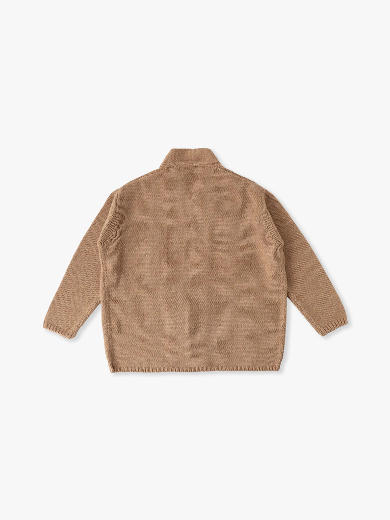 ウール ニットカーディガン 詳細画像 camel 1