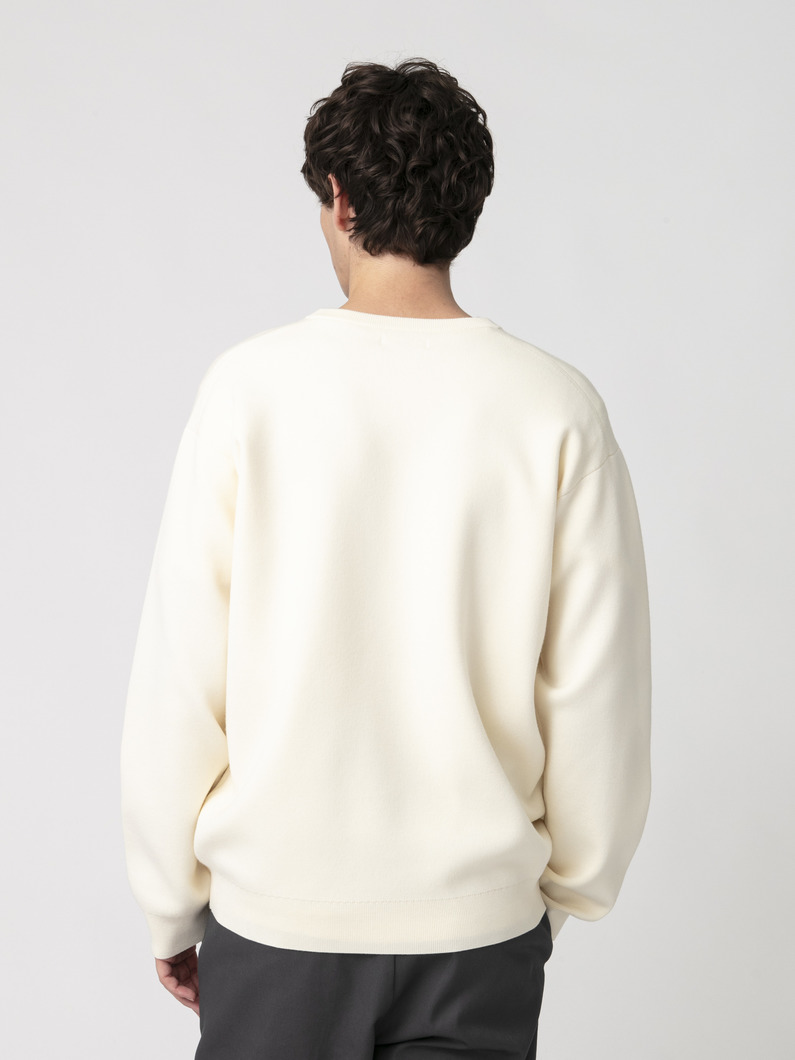 スムース ウールニット プルオーバー 詳細画像 off white 2