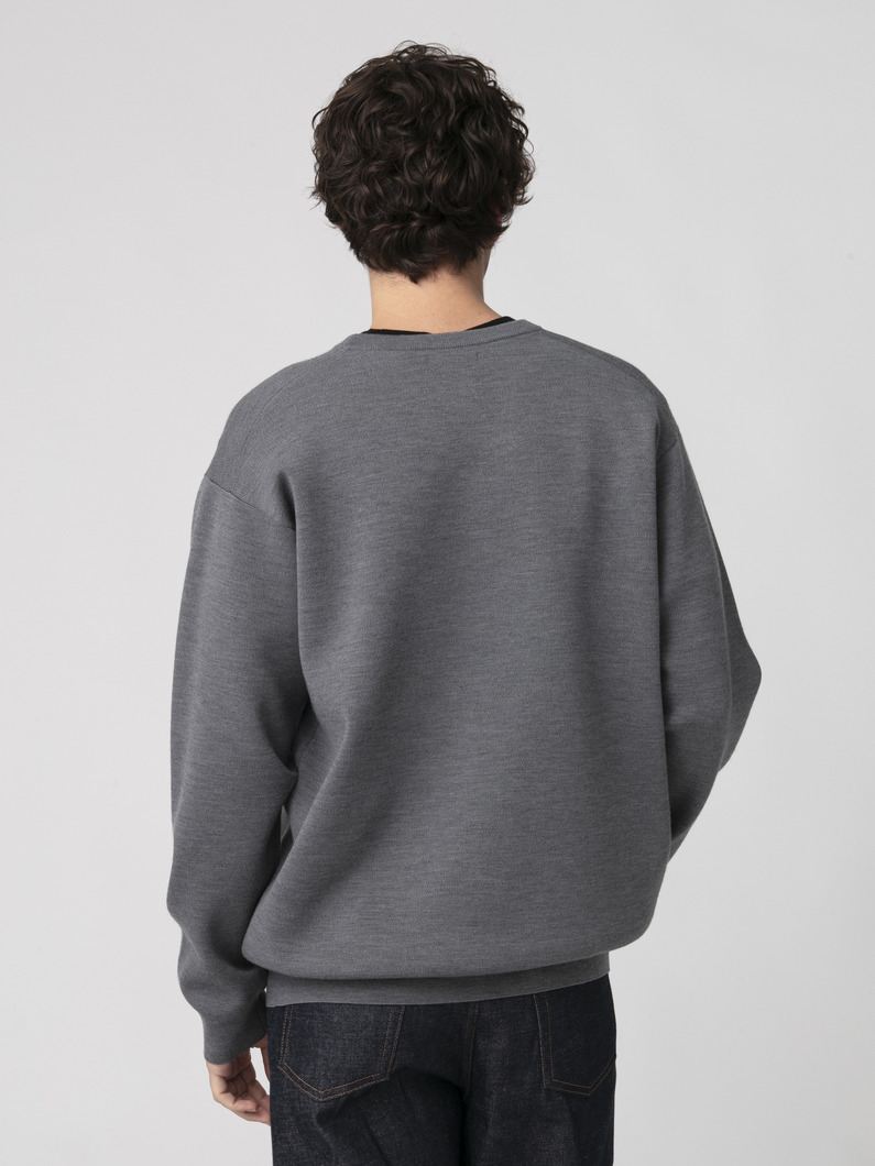 スムース ウールニット プルオーバー 詳細画像 gray 2