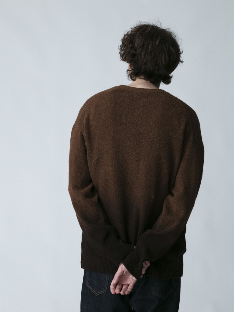 グラデーション コットンニットカーディガン 詳細画像 brown 3