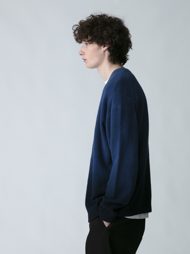 グラデーション コットンニットカーディガン 詳細画像 blue 2