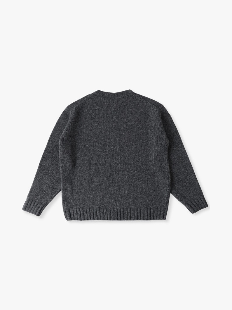 ベーシック ウールニット プルオーバー 詳細画像 charcoal gray 1