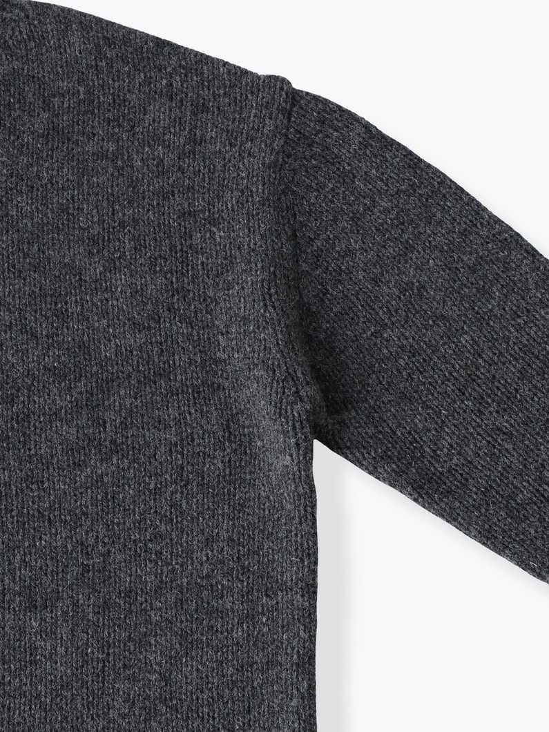 ベーシック ウールニット プルオーバー 詳細画像 charcoal gray 2