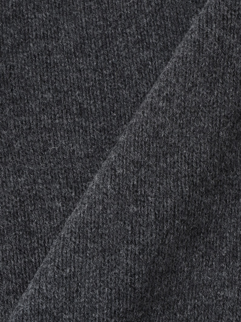 ベーシック ウールニット プルオーバー 詳細画像 charcoal gray 3