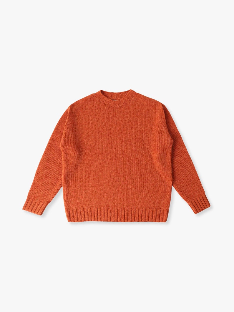 ベーシック ウールニット プルオーバー 詳細画像 orange 3