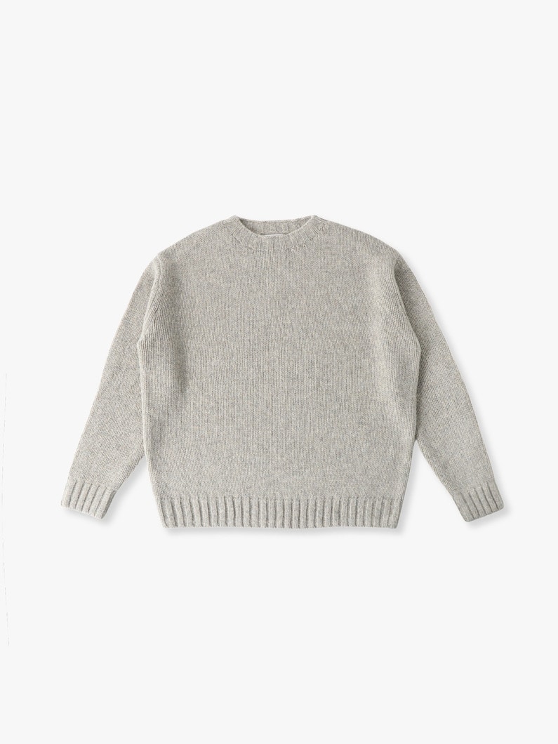 ベーシック ウールニット プルオーバー 詳細画像 light gray