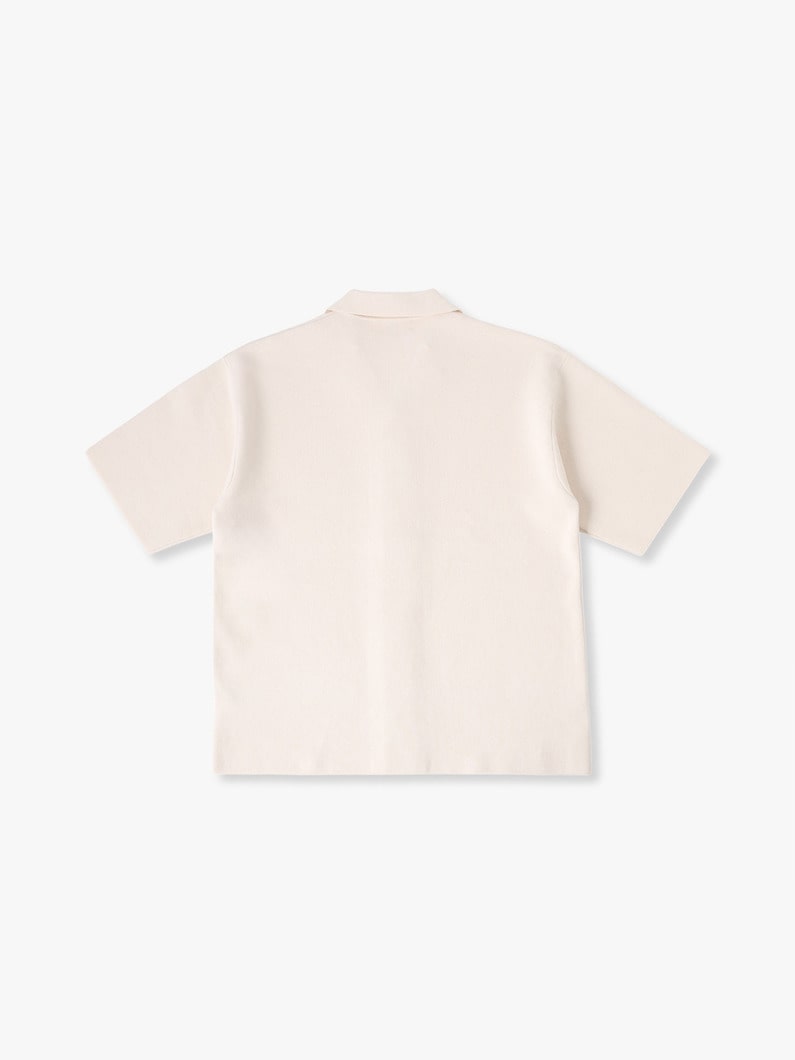 イーサン ニット ショートスリーブシャツ 詳細画像 off white 1