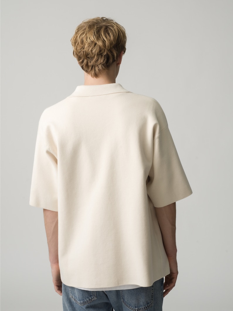 イーサン ニット ショートスリーブシャツ 詳細画像 off white 3