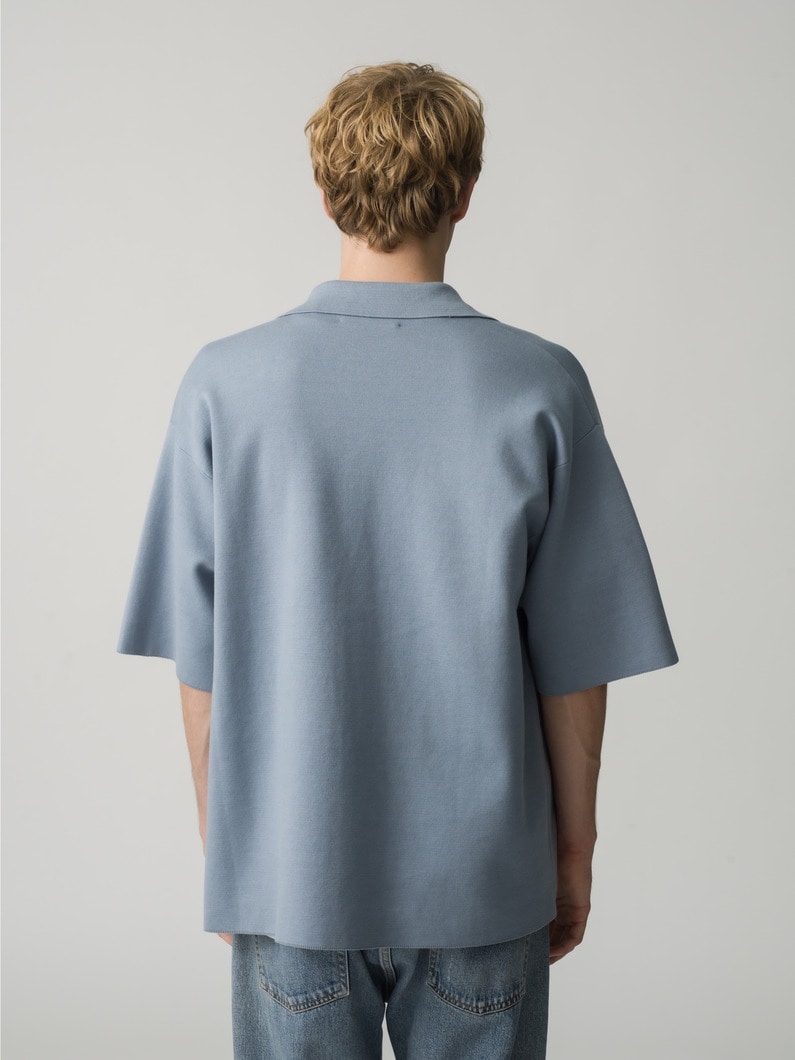 イーサン ニット ショートスリーブシャツ 詳細画像 light blue 3