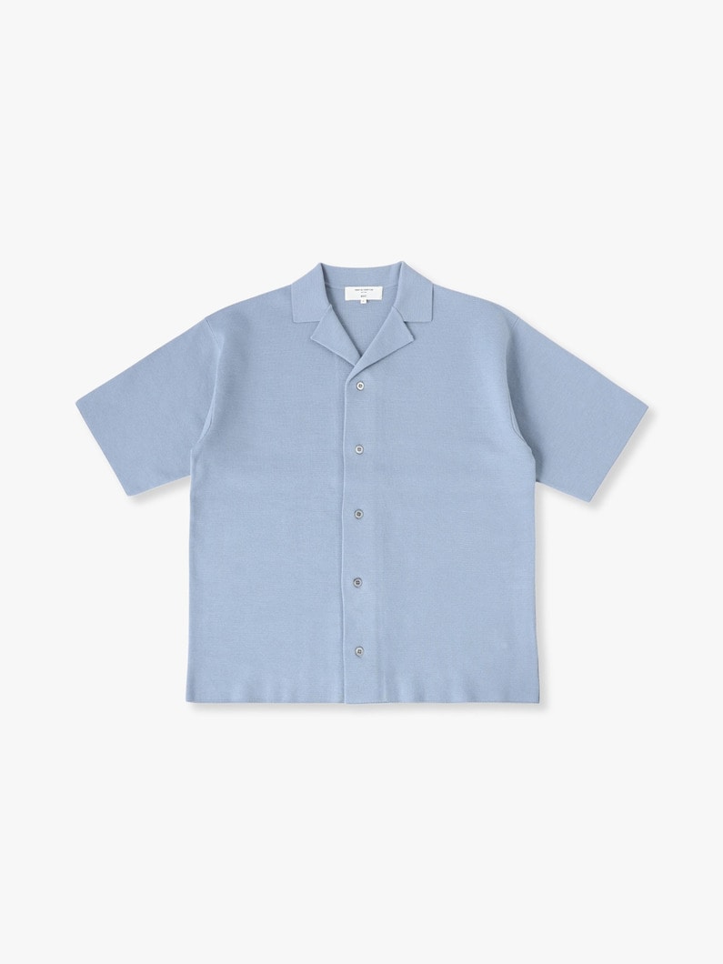 イーサン ニット ショートスリーブシャツ 詳細画像 light blue 4