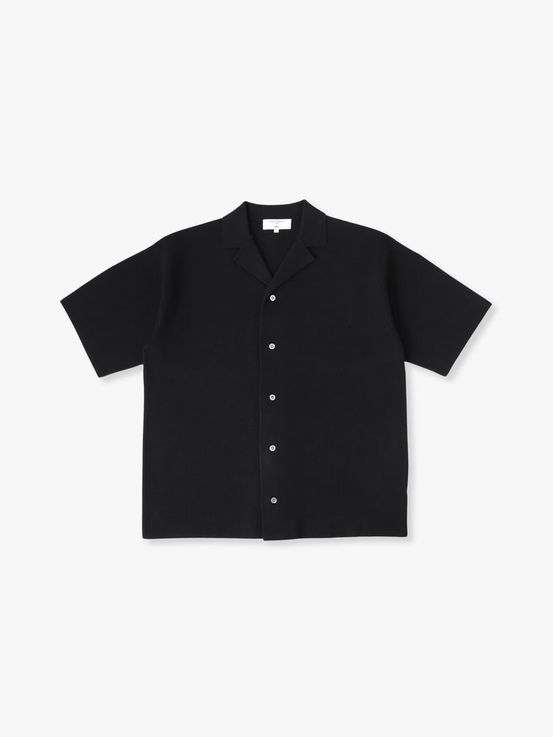 イーサン ニット ショートスリーブシャツ 詳細画像 black 4