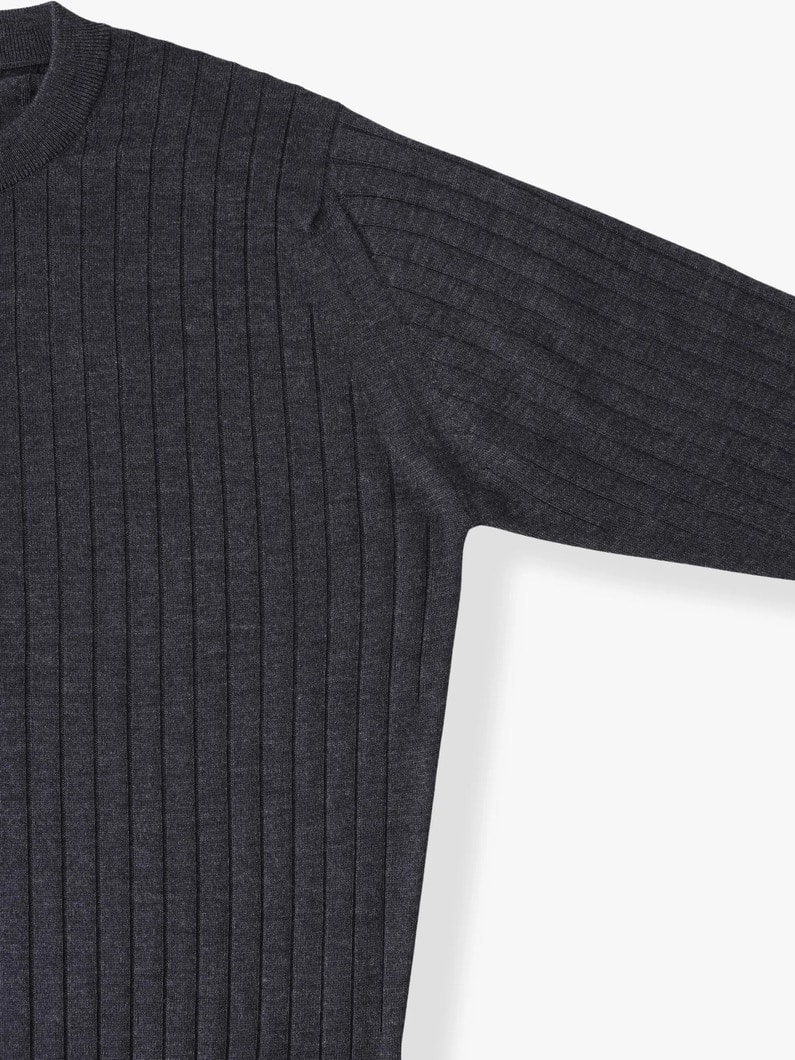 エクストラファイン メリノウールニット ヘンリーネックプルオーバー 詳細画像 ivory 2