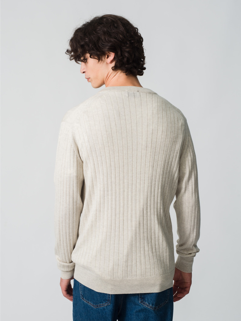 エクストラファイン メリノウールニット ヘンリーネックプルオーバー 詳細画像 ivory 2