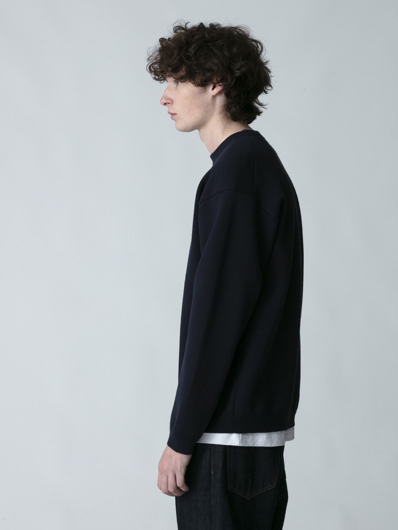 ミラノリブ ニットプルオーバー 詳細画像 navy 2