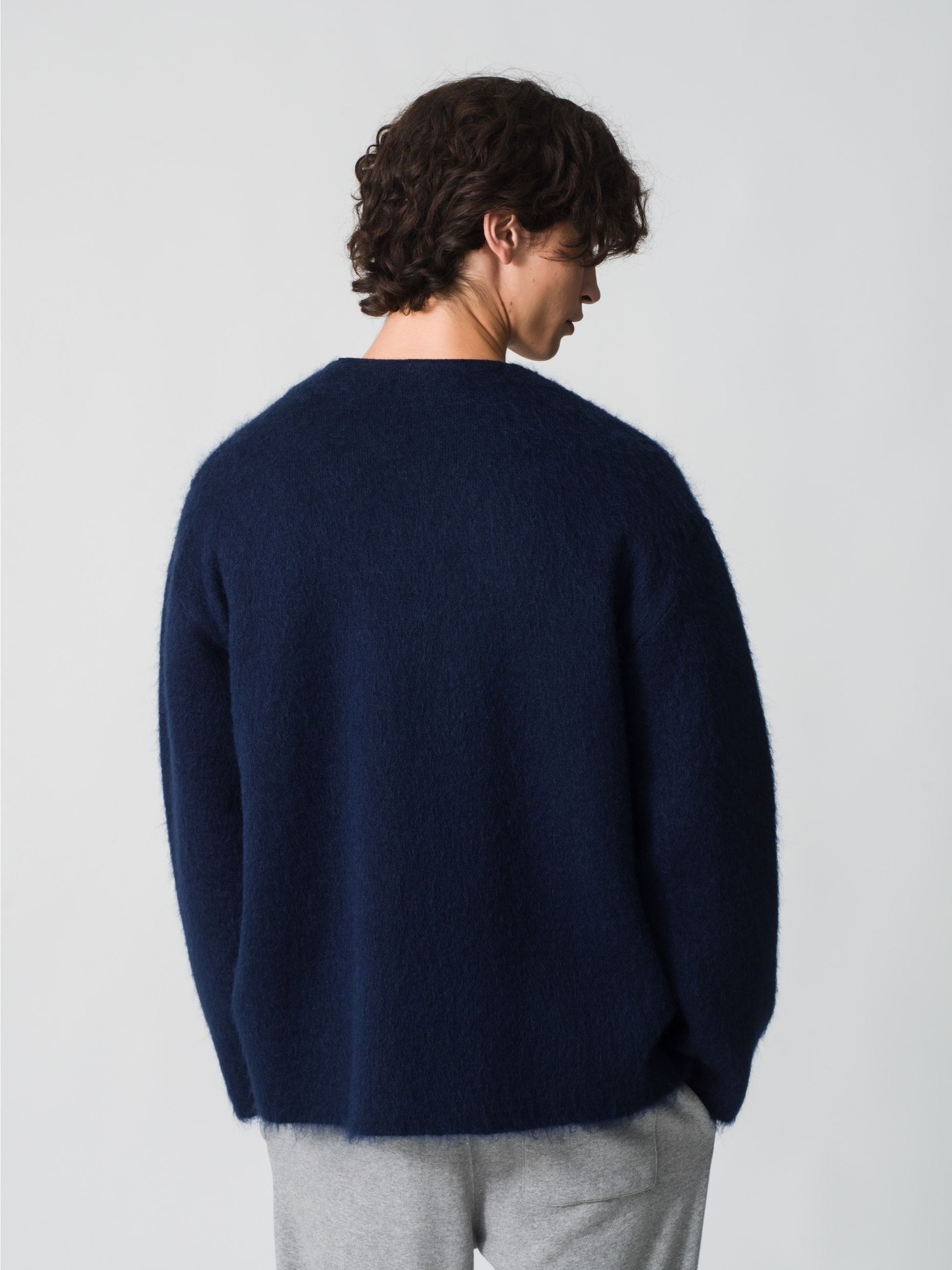 はむたろう様 カーディガン 紺 モヘアニット カーディガン｜TOMAS(トーマス)｜Ron Herman