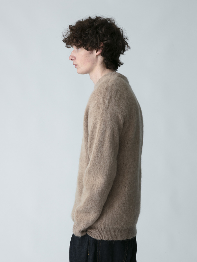 ジャカード モヘアニット プルオーバー 詳細画像 beige 2