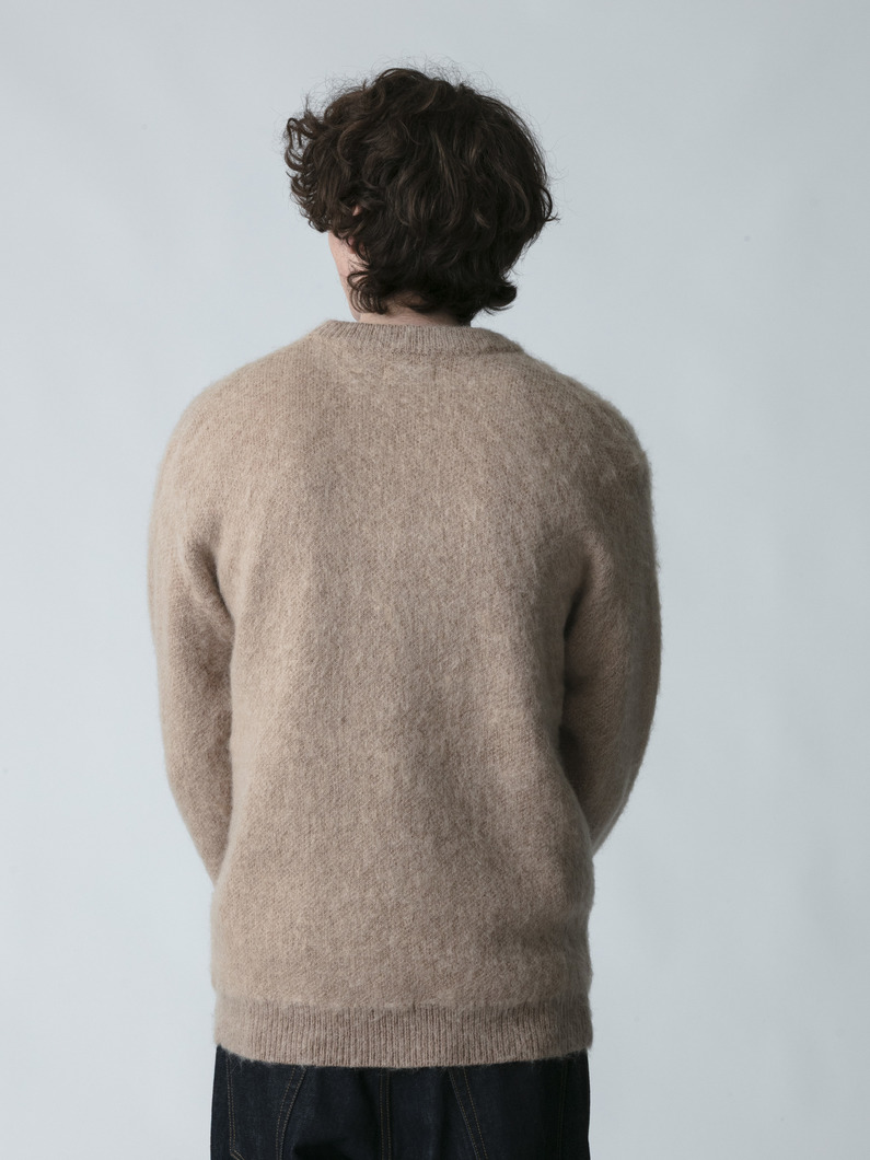 ジャカード モヘアニット プルオーバー 詳細画像 beige 3