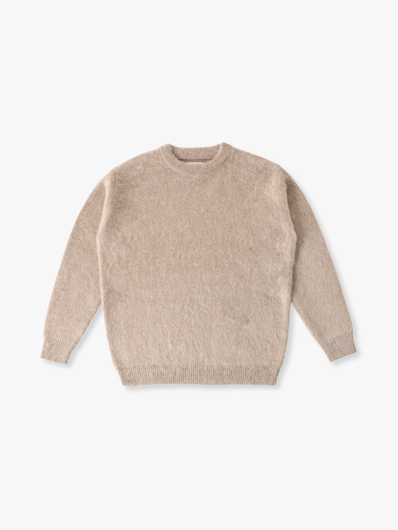 ジャカード モヘアニット プルオーバー 詳細画像 beige 4