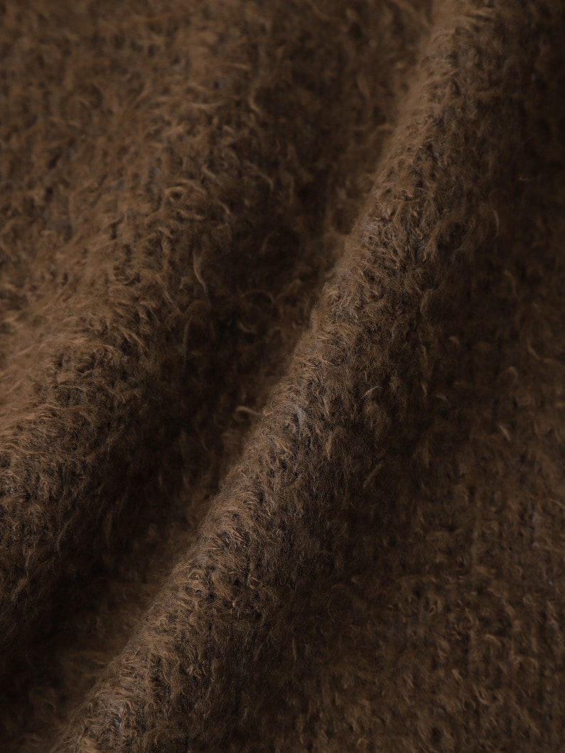 ブラッシュドコットン ニットポロシャツ 詳細画像 khaki 3