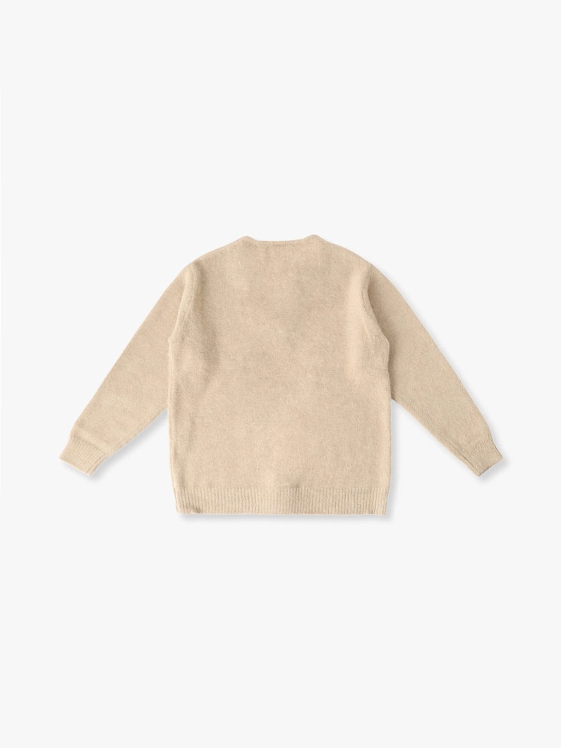 アルパカサリーフォックス ダブルフェイス ニットカーディガン 詳細画像 black 1