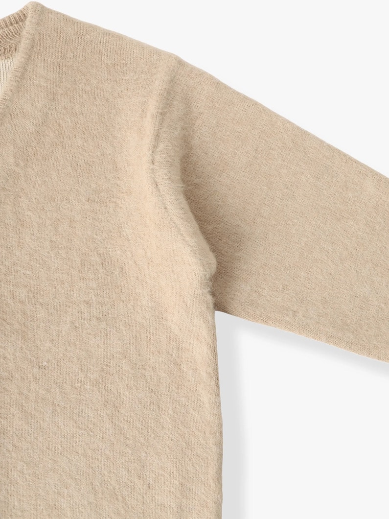 アルパカサリーフォックス ダブルフェイス ニットカーディガン 詳細画像 black 2