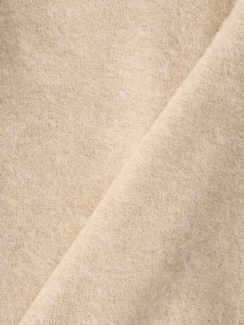 アルパカサリーフォックス ダブルフェイス ニットカーディガン 詳細画像 black 4