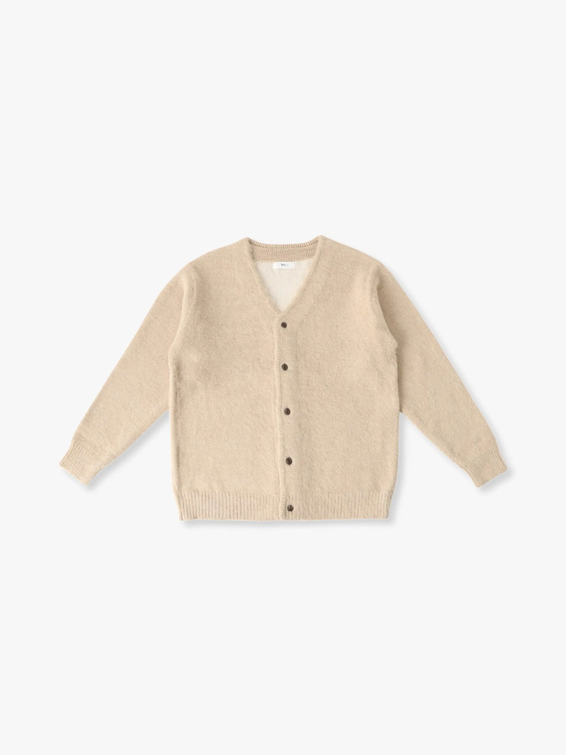 アルパカサリーフォックス ダブルフェイス ニットカーディガン 詳細画像 beige 3