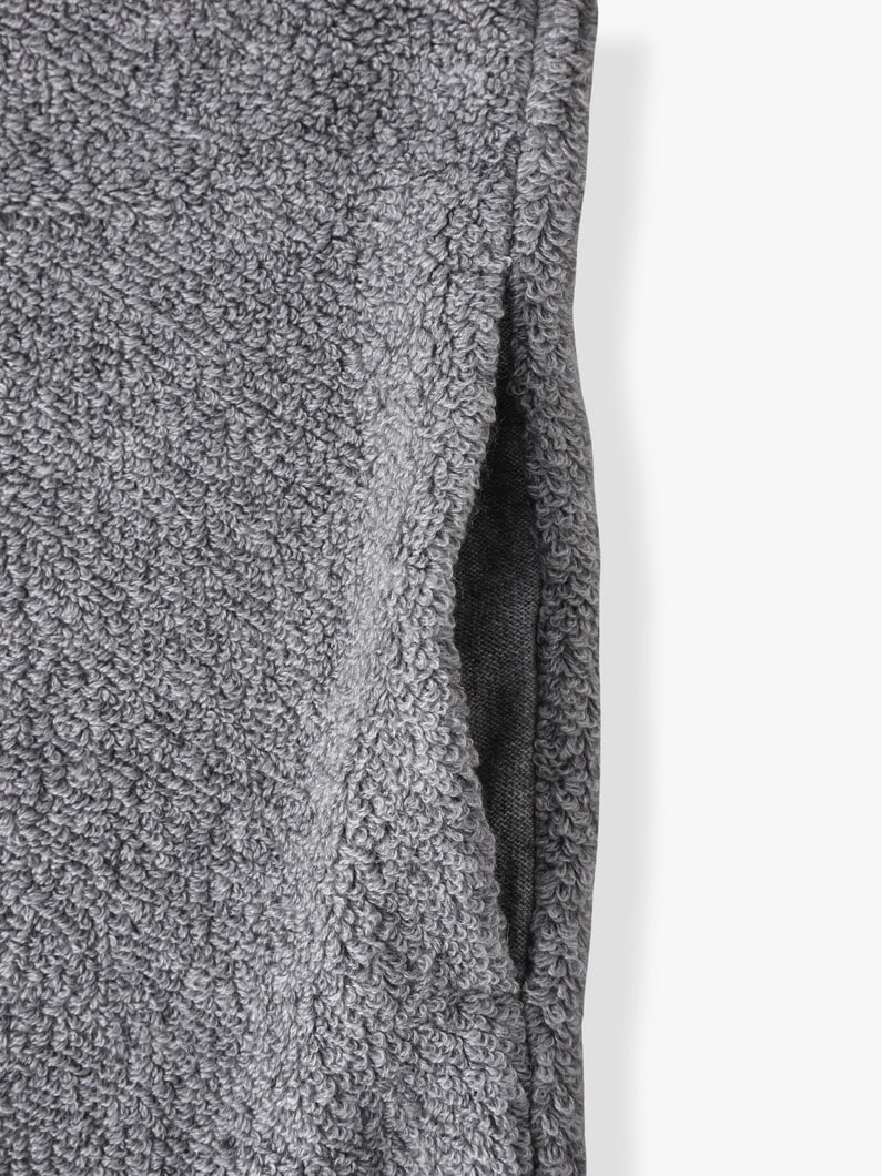 カシミア シルク パイルライニング ニットブルゾン 詳細画像 top gray 3