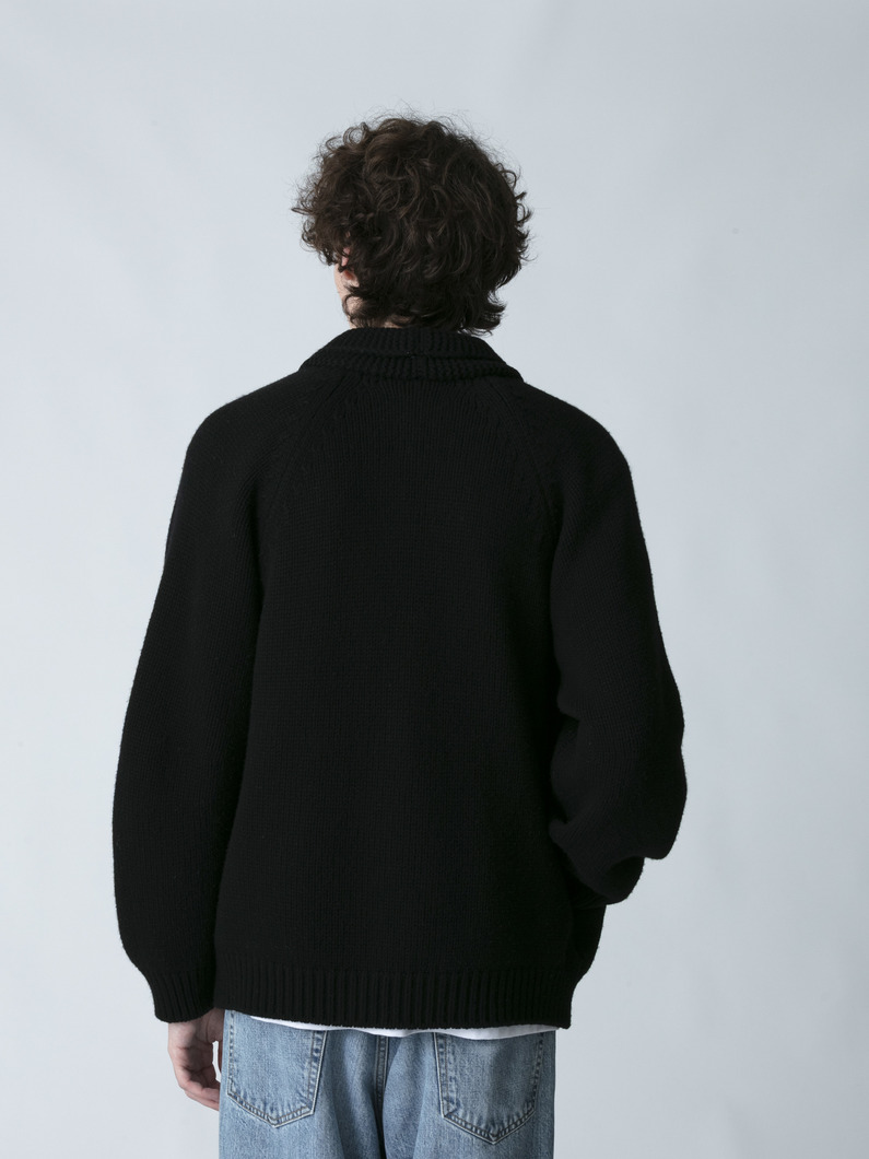 ウールカシミア カウチンニット カーディガン｜RHC(アールエイチシー